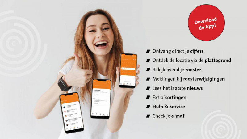Wat kun je met de studenten app van ROC Nijmegen?